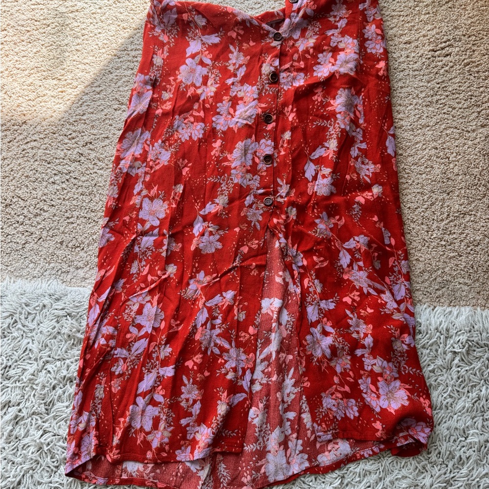 Free People Floral Skirt